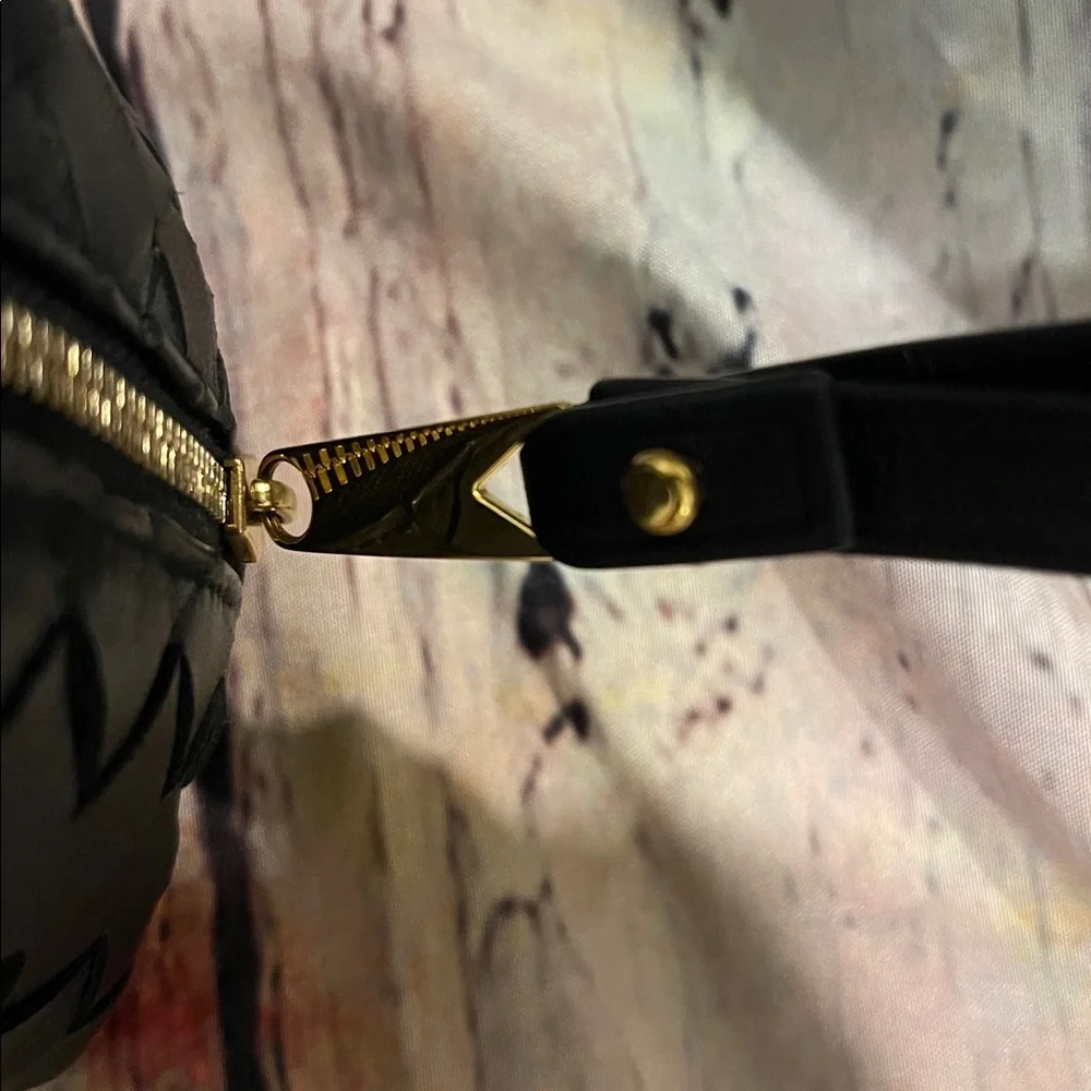 Bottega Veneta Napa Intrecciato Zip Wristlet Clutch Black